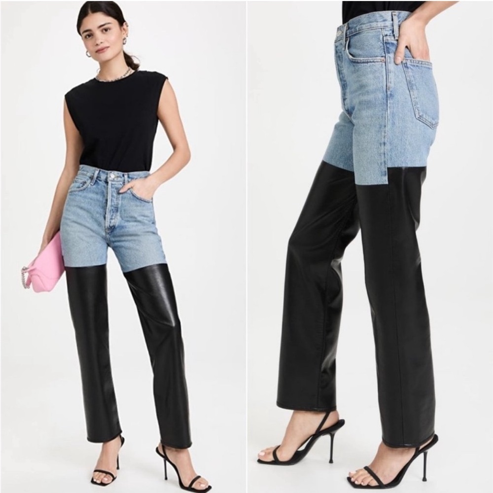 Agolde Pieced 90's Pinch Waist Jeans in Navigate/Detox - Picture 3 of 10